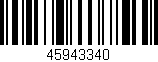 Código de barras (EAN, GTIN, SKU, ISBN): '45943340'