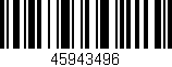 Código de barras (EAN, GTIN, SKU, ISBN): '45943496'