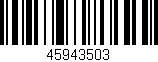 Código de barras (EAN, GTIN, SKU, ISBN): '45943503'