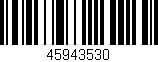 Código de barras (EAN, GTIN, SKU, ISBN): '45943530'