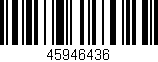 Código de barras (EAN, GTIN, SKU, ISBN): '45946436'