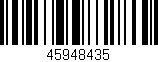 Código de barras (EAN, GTIN, SKU, ISBN): '45948435'