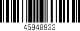 Código de barras (EAN, GTIN, SKU, ISBN): '45948933'