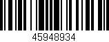 Código de barras (EAN, GTIN, SKU, ISBN): '45948934'