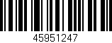 Código de barras (EAN, GTIN, SKU, ISBN): '45951247'