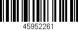 Código de barras (EAN, GTIN, SKU, ISBN): '45952261'