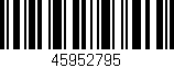 Código de barras (EAN, GTIN, SKU, ISBN): '45952795'