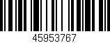 Código de barras (EAN, GTIN, SKU, ISBN): '45953767'