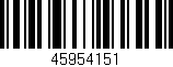 Código de barras (EAN, GTIN, SKU, ISBN): '45954151'