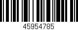 Código de barras (EAN, GTIN, SKU, ISBN): '45954785'