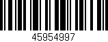Código de barras (EAN, GTIN, SKU, ISBN): '45954997'