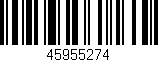 Código de barras (EAN, GTIN, SKU, ISBN): '45955274'