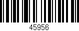 Código de barras (EAN, GTIN, SKU, ISBN): '45956'