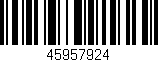 Código de barras (EAN, GTIN, SKU, ISBN): '45957924'