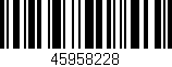 Código de barras (EAN, GTIN, SKU, ISBN): '45958228'