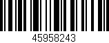 Código de barras (EAN, GTIN, SKU, ISBN): '45958243'