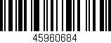 Código de barras (EAN, GTIN, SKU, ISBN): '45960684'