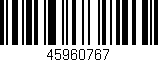 Código de barras (EAN, GTIN, SKU, ISBN): '45960767'