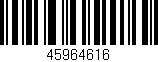 Código de barras (EAN, GTIN, SKU, ISBN): '45964616'