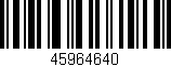 Código de barras (EAN, GTIN, SKU, ISBN): '45964640'