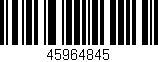 Código de barras (EAN, GTIN, SKU, ISBN): '45964845'