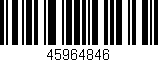 Código de barras (EAN, GTIN, SKU, ISBN): '45964846'