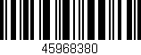 Código de barras (EAN, GTIN, SKU, ISBN): '45968380'