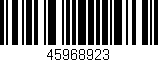 Código de barras (EAN, GTIN, SKU, ISBN): '45968923'