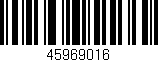 Código de barras (EAN, GTIN, SKU, ISBN): '45969016'