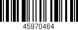 Código de barras (EAN, GTIN, SKU, ISBN): '45970464'