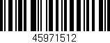 Código de barras (EAN, GTIN, SKU, ISBN): '45971512'