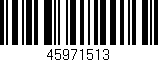 Código de barras (EAN, GTIN, SKU, ISBN): '45971513'