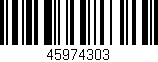Código de barras (EAN, GTIN, SKU, ISBN): '45974303'