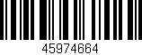 Código de barras (EAN, GTIN, SKU, ISBN): '45974664'