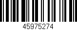Código de barras (EAN, GTIN, SKU, ISBN): '45975274'