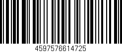 Código de barras (EAN, GTIN, SKU, ISBN): '4597576614725'
