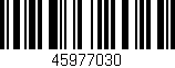 Código de barras (EAN, GTIN, SKU, ISBN): '45977030'