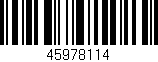 Código de barras (EAN, GTIN, SKU, ISBN): '45978114'