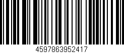Código de barras (EAN, GTIN, SKU, ISBN): '4597863952417'