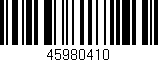 Código de barras (EAN, GTIN, SKU, ISBN): '45980410'