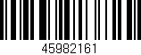 Código de barras (EAN, GTIN, SKU, ISBN): '45982161'