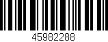 Código de barras (EAN, GTIN, SKU, ISBN): '45982288'