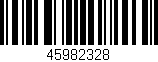 Código de barras (EAN, GTIN, SKU, ISBN): '45982328'