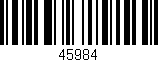 Código de barras (EAN, GTIN, SKU, ISBN): '45984'