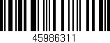 Código de barras (EAN, GTIN, SKU, ISBN): '45986311'