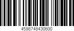 Código de barras (EAN, GTIN, SKU, ISBN): '4598748430600'