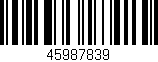 Código de barras (EAN, GTIN, SKU, ISBN): '45987839'