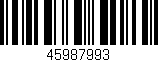 Código de barras (EAN, GTIN, SKU, ISBN): '45987993'