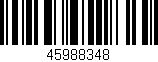 Código de barras (EAN, GTIN, SKU, ISBN): '45988348'
