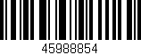 Código de barras (EAN, GTIN, SKU, ISBN): '45988854'